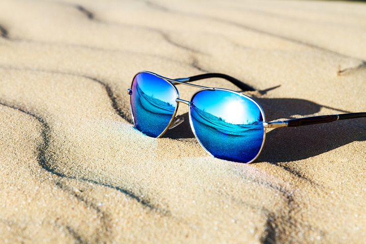 Wear sunglasses to protect against UV rays
