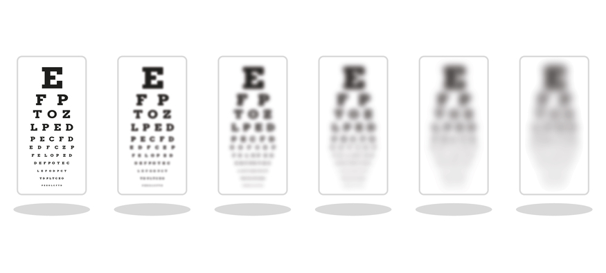 Who is Ferdinand Monoyer and how did he create the modern eye test?