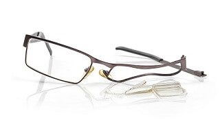 broken glasses when playing sports
