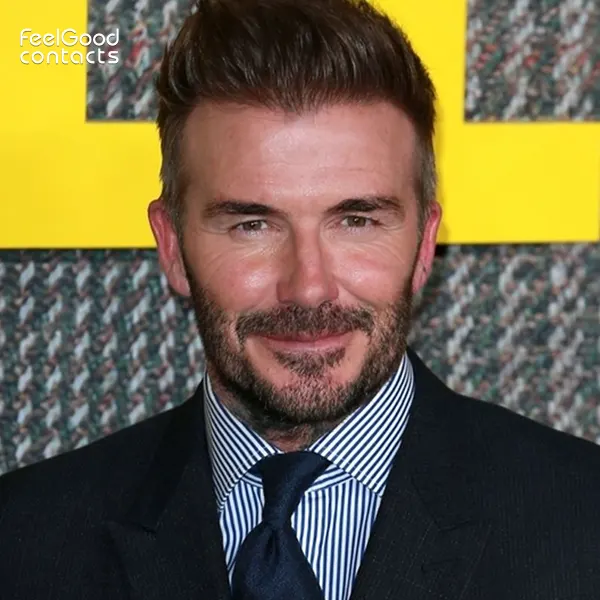 David Beckham’s hazel eyes