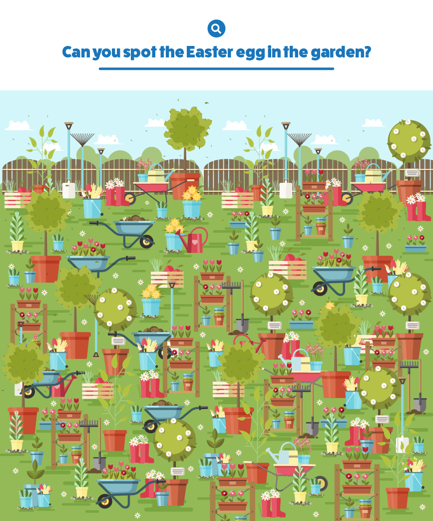 garden easter egg hunt