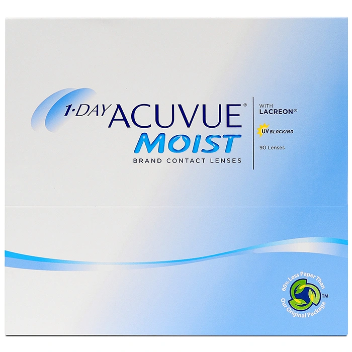 1 Day Acuvue Moist (90 Pack) Contact Lenses