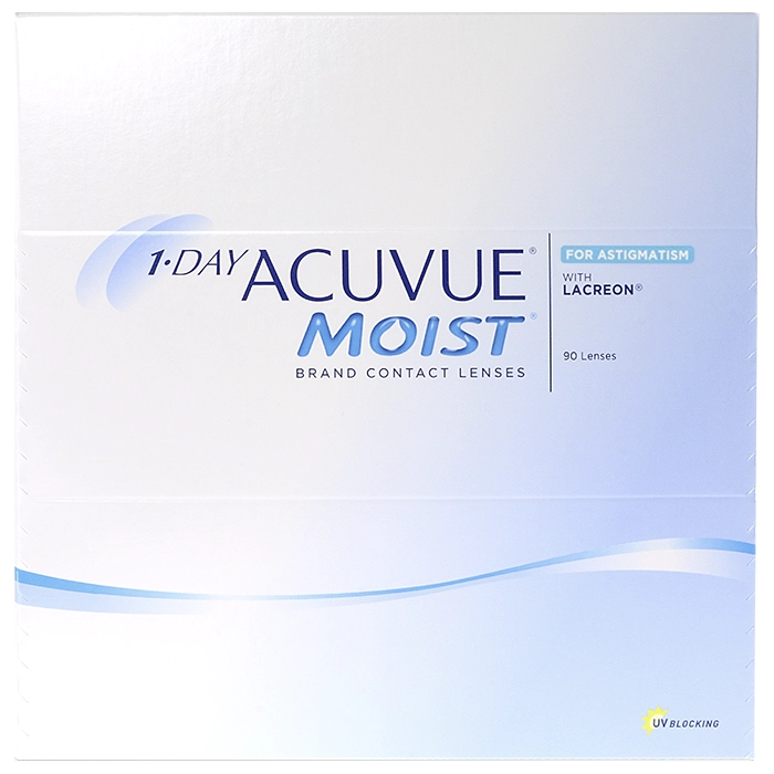 1 Day Acuvue Moist For Astigmatism (90 Pack) Contact Lenses