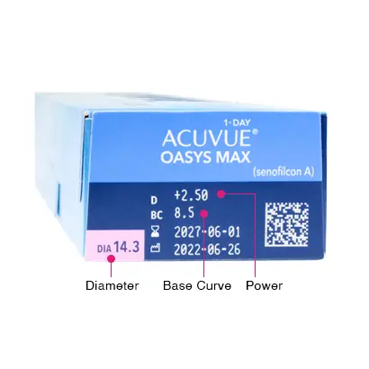 Acuvue Oasys Max 1-Day Box