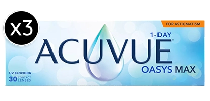 Acuvue Oasys Max 1-Day for Astigmatism (90 Pack)