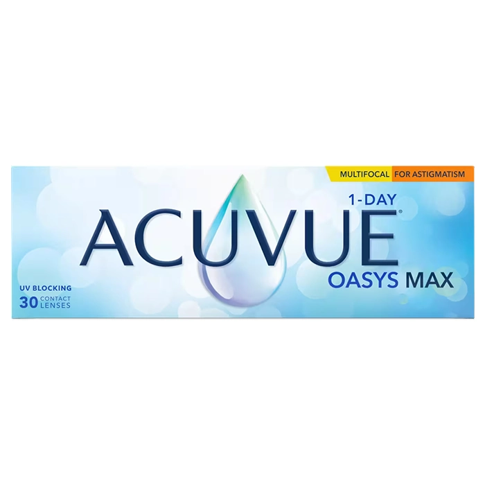 Acuvue Oasys Max 1-Day Multifocal for Astigmatism Contact Lenses