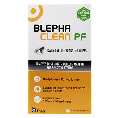 Blephaclean PF Daily Eyelid Cleansing Wipes