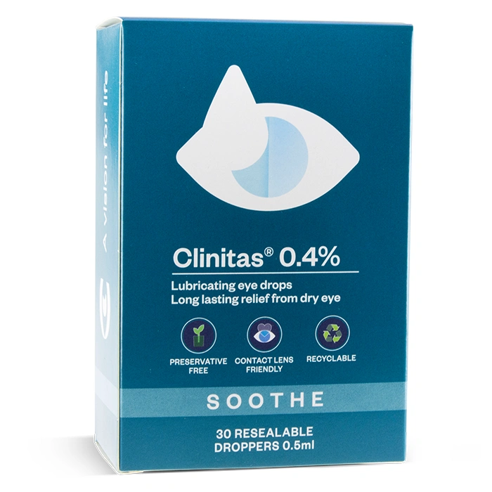 Clinitas 0.4% Preservative-Free Eye Drops – 30 x 0.5ml