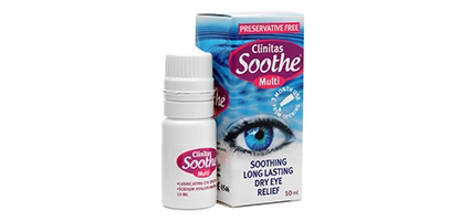 Clinitas Soothe Multi Preservative-Free Eye Drops - 10ml