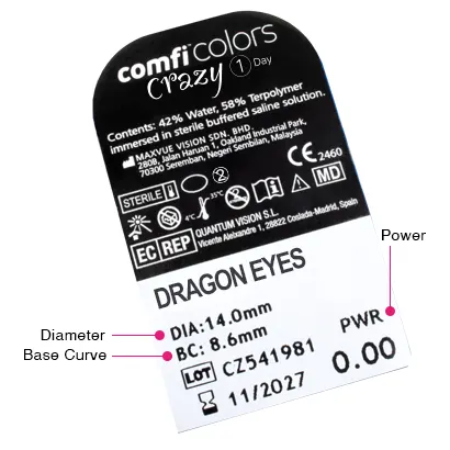 Dragon Eyes comfi Colors Crazy 1 Day