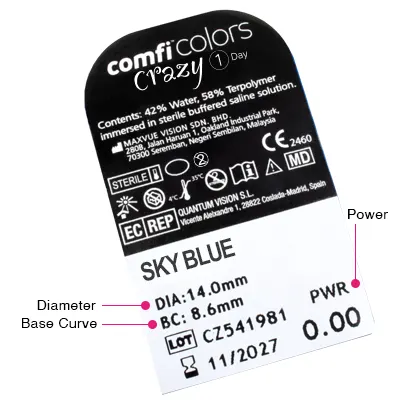 Sky Blue comfi Colors Crazy 1 Day