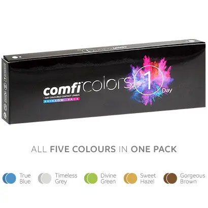 comfi Colors 1 Day Rainbow Pack Contact Lenses