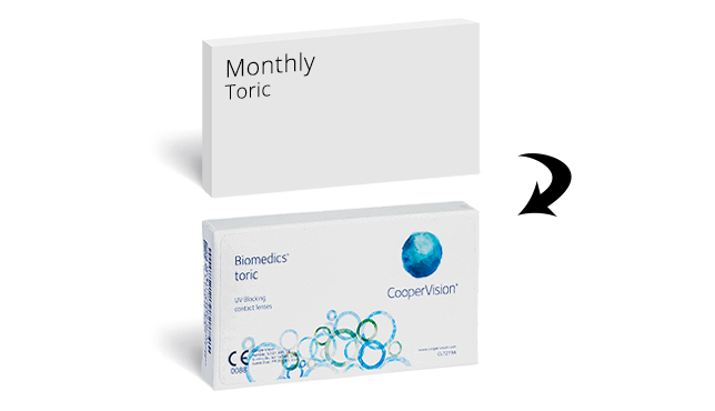 Boots Monthly Toric alternative contact lenses