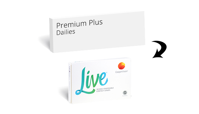 Boots Premium Plus Dailies alternative contact lenses