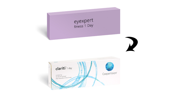 Clariti 1 Day is an equivalent of Eyexpert Finess 1 Day contact lenses