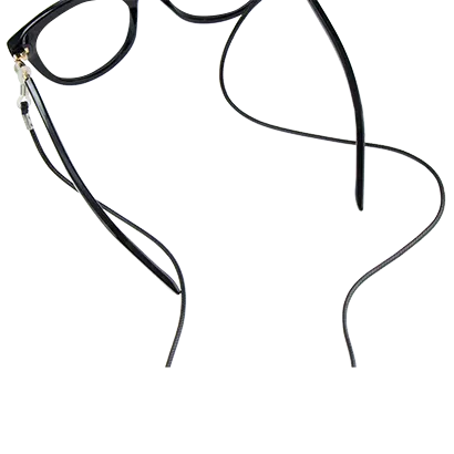 FGC Glasses Chain Wax Rope Black