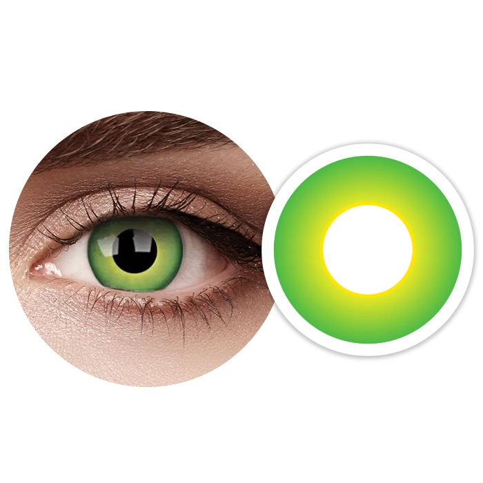 Hulk Green comfi Colors Crazy Monthly Contact Lenses