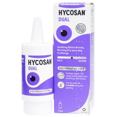 Hycosan Dual Eye Drops – 7.5ml | Feel Good Contacts UK