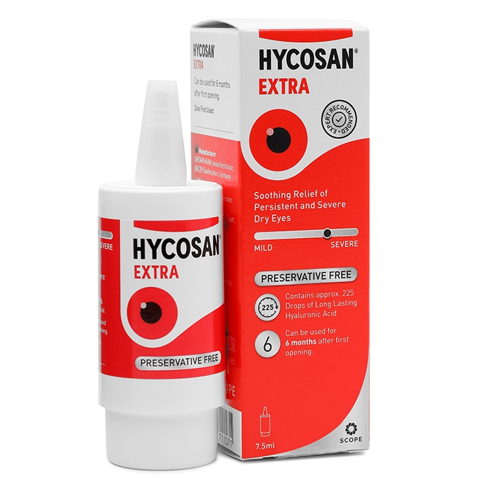 Hycosan Extra Dry Eye Preservative-Free Drops - 7.5ml