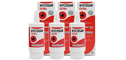 Hycosan Extra Preservative-Free Eye Drops Triple Pack