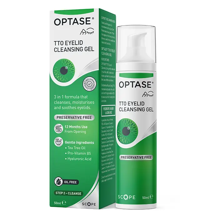 Optase Tea Tree Oil Eyelid Cleansing Gel Contact Lenses