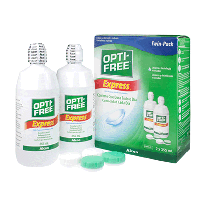 Opti Free Express Contact Lens Solution - Twin Pack | Feel Good Contacts UK