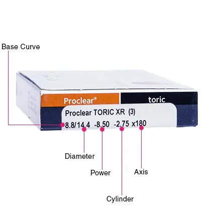 Proclear Toric (6 Pack) Box