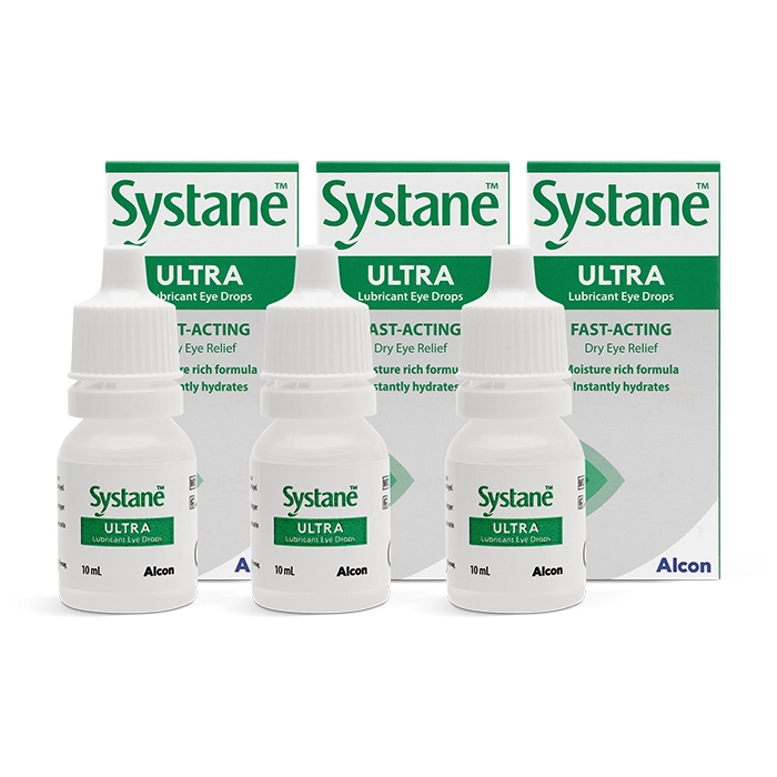 Systane Ultra Eye Drops Triple Pack Contact Lenses