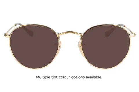 Ray Ban Round Metal RX3447V 2500 47 Gold Feel Good Contacts