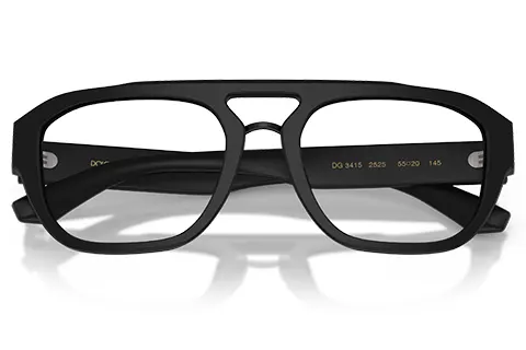 Dolce & Gabbana DG3415 2525 Matte Black 55