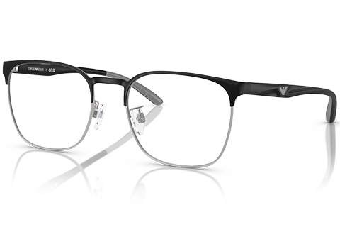 Emporio Armani EA1135D 3051 Matte Black/Silver 55