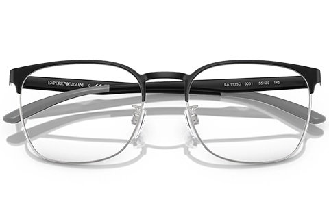 Emporio Armani EA1135D 3051 Matte Black/Silver 55