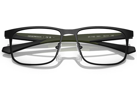 Emporio Armani EA1163 3001 Matte Black 55