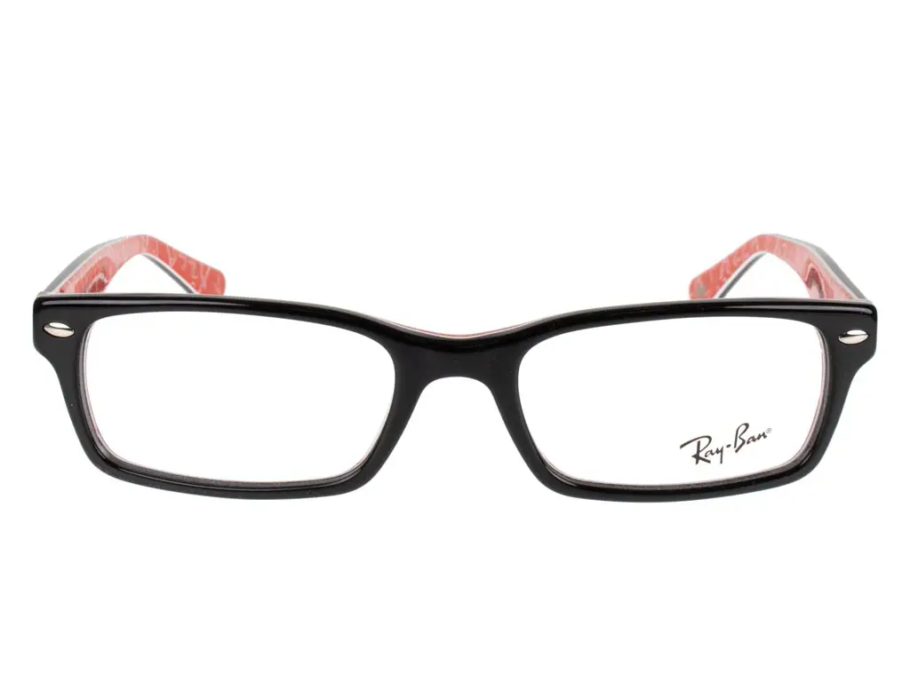 Ray-Ban RX5206 2479 52 Top Black On Texture Red