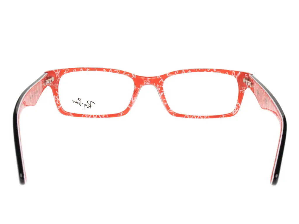Ray-Ban RX5206 2479 52 Top Black On Texture Red
