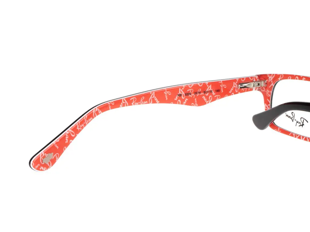 Ray-Ban RX5206 2479 52 Top Black On Texture Red