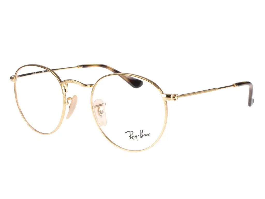 Gold metal round glasses best sale