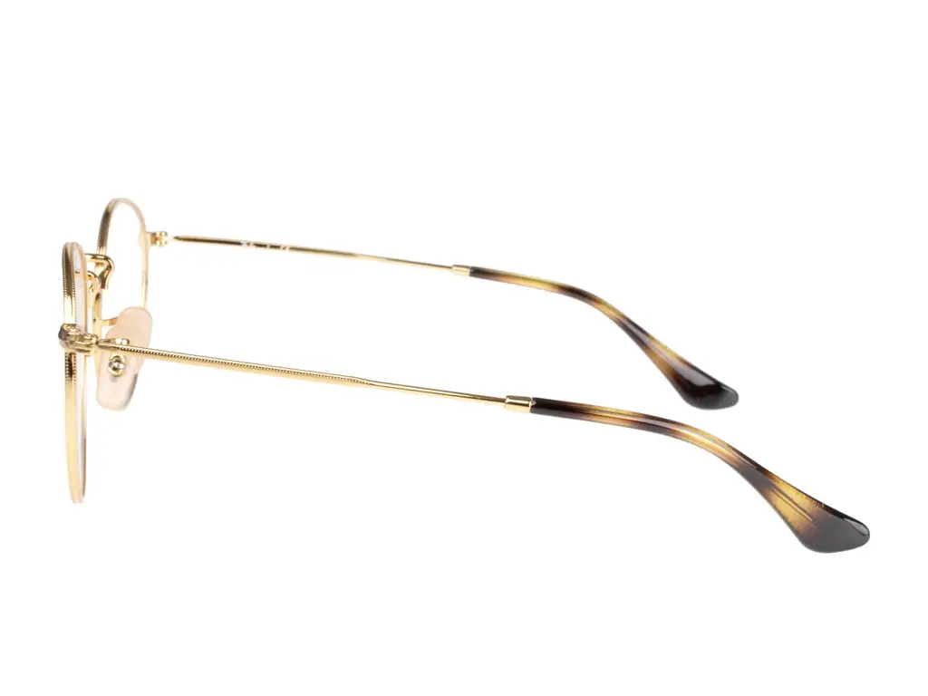 Ray-Ban Round Metal RX3447V 2500 47 Gold | Feel Good Contacts UK