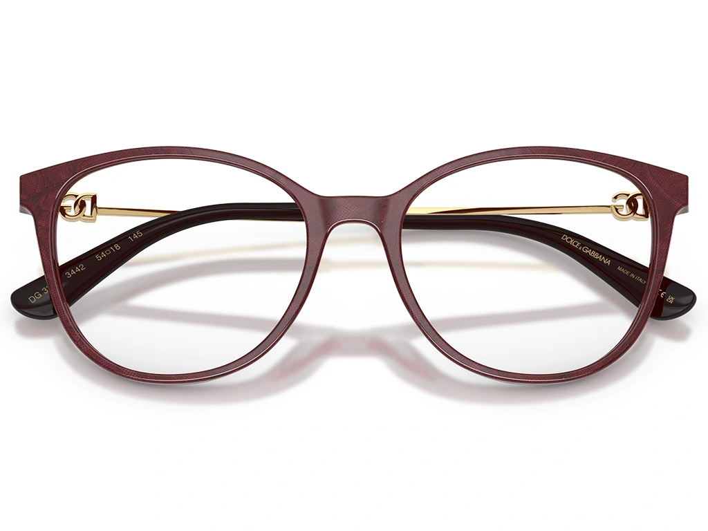Dolce & Gabbana 0DG3363 3442 Lace Bordeaux 54