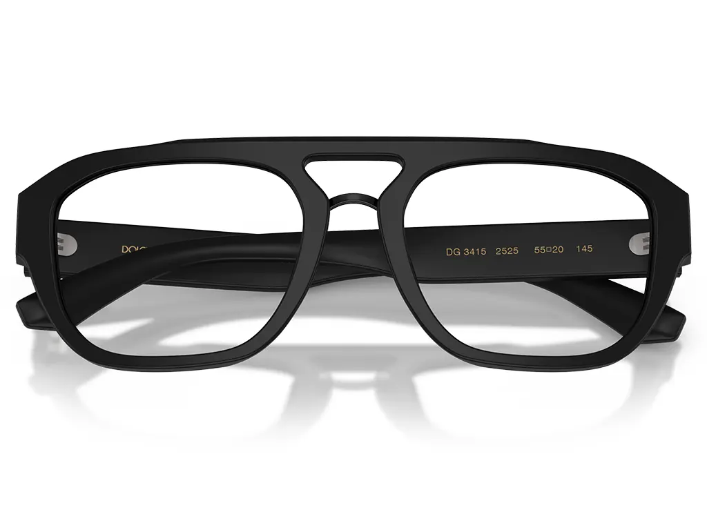 Dolce & Gabbana DG3415 2525 Matte Black 55