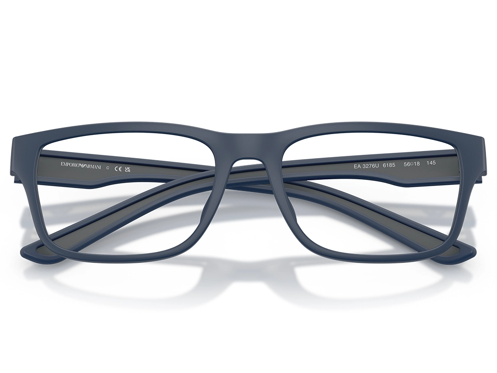 Emporio Armani 0EA3276U 6185 Rubberized Matte Blue 56