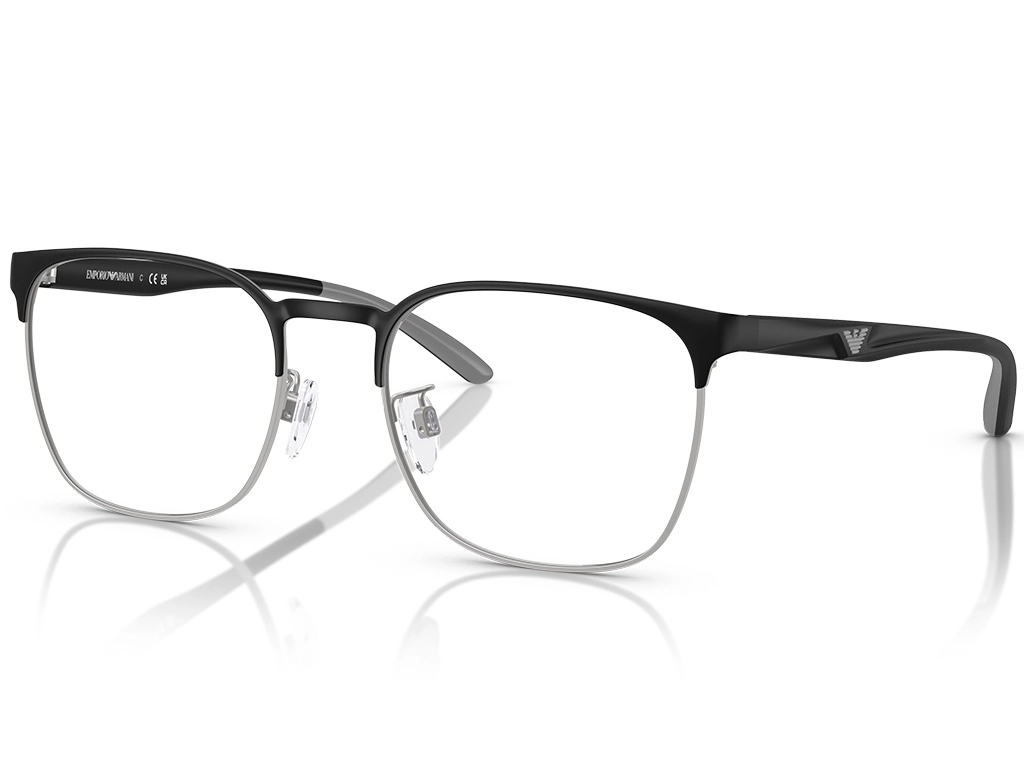 Emporio Armani EA1135D 3051 Matte Black/Silver 55