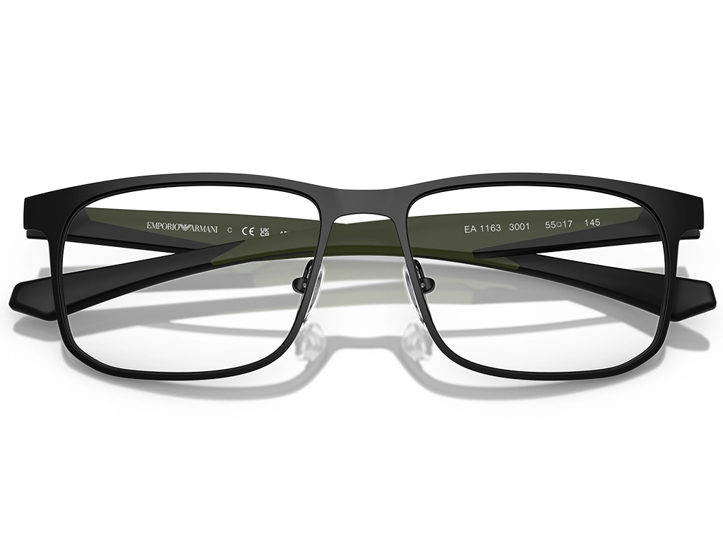 Emporio Armani EA1163 3001 Matte Black 53