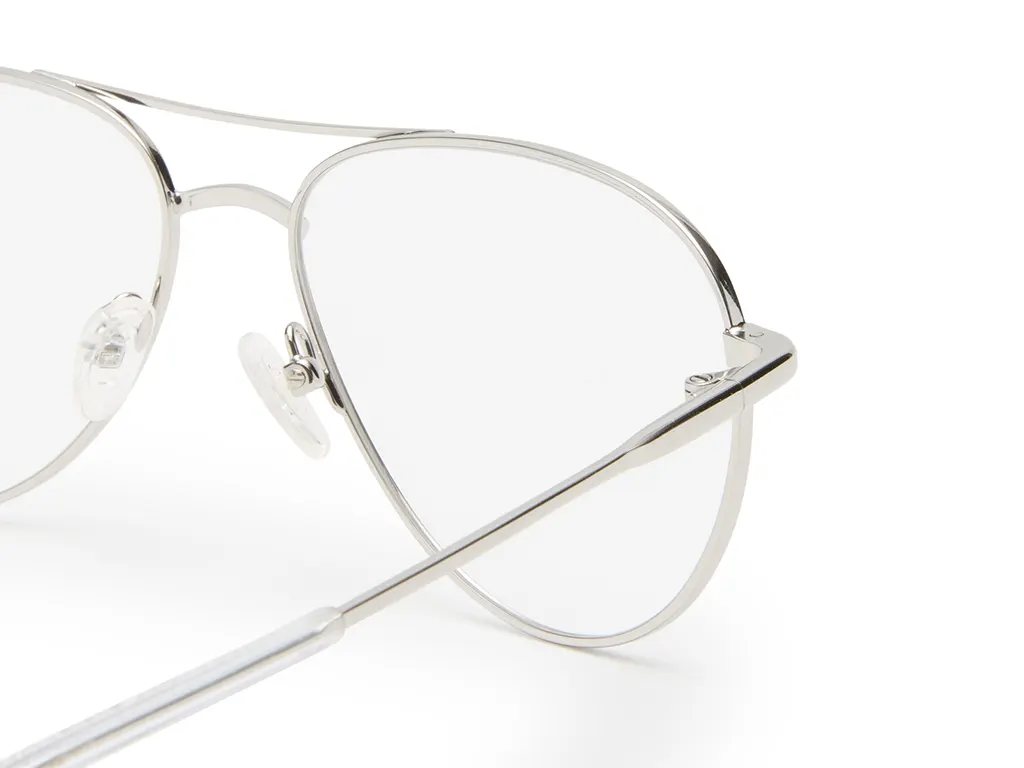 Le Specs After Party SIL Silver 54