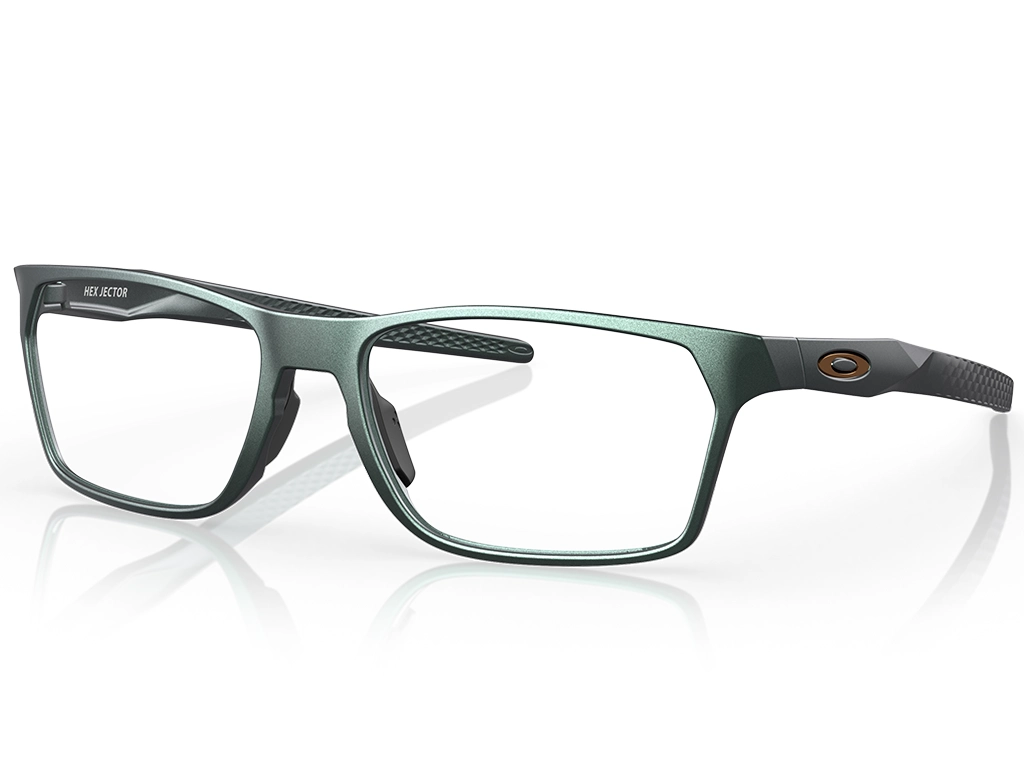 Oakley Hex Jector OX8032 07 55 Dark Matte Silver/Blue Colorshift
