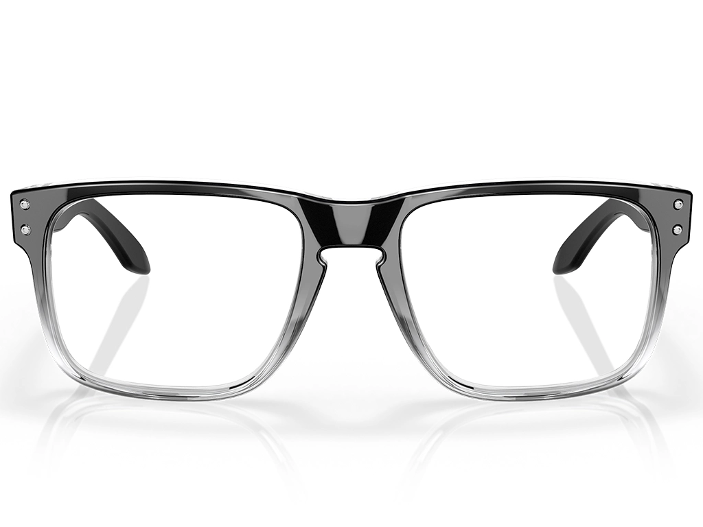 Oakley Holbrook RX OX8156 815606 56 Polished Black Clear Fade