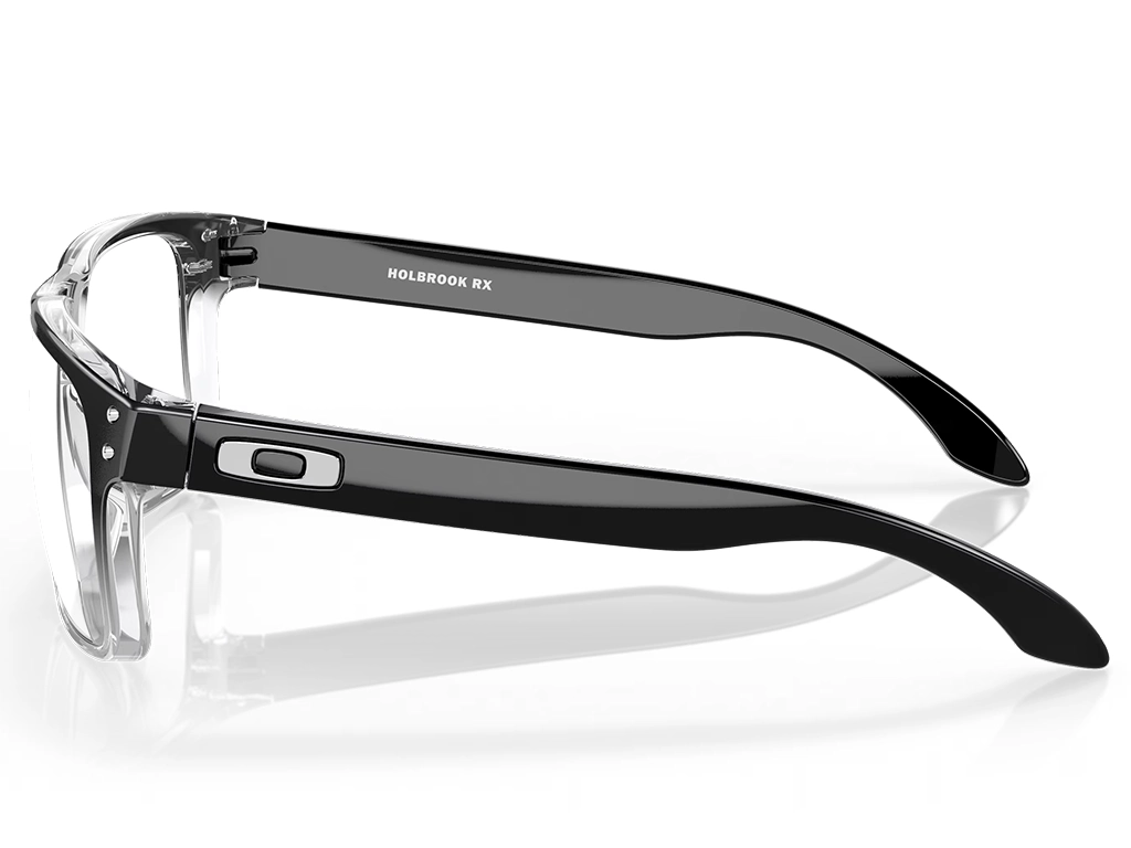 Oakley Holbrook RX OX8156 815606 56 Polished Black Clear Fade