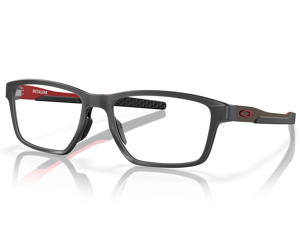 Oakley Metalink 0OX8153 815305 Satin Grey Smoke 53 - Rectangle Glasses