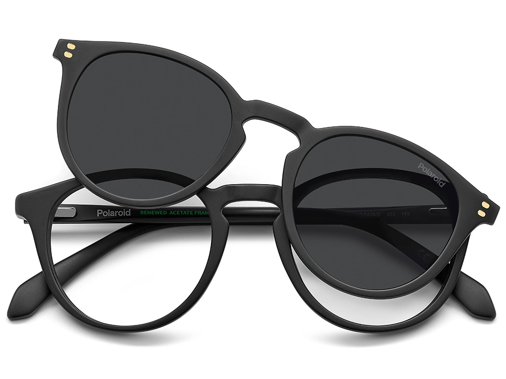 Polaroid PLD D638/C 003 Black 49 Polarised