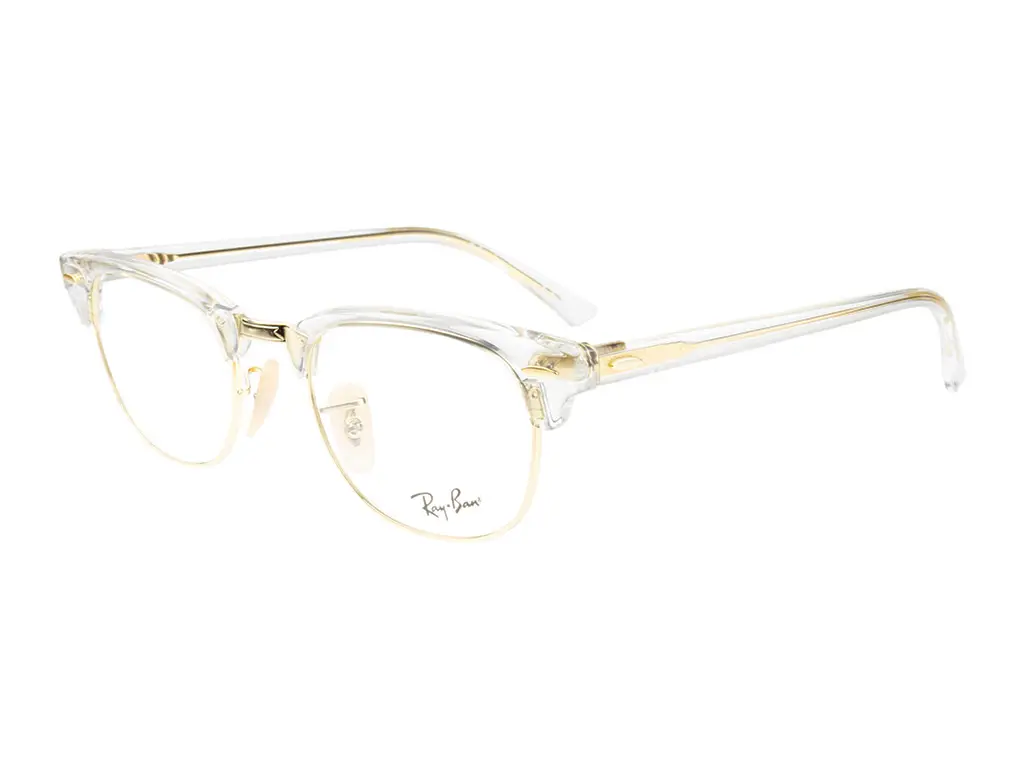 Ray-Ban Clubmaster RX5154 5762 49 Transparent Gold